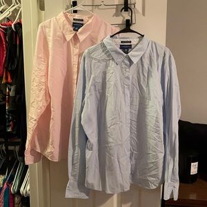 Charter Club Button Downs: Pink & Blue